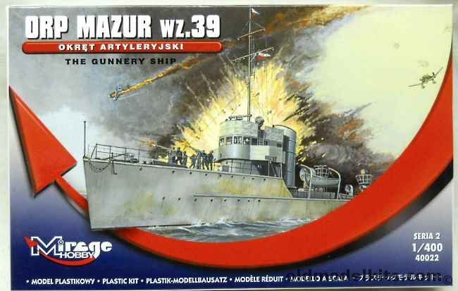 Mirage Hobby 1/400 ORP Mazur Wz39 Destroyer, 40022 plastic model kit